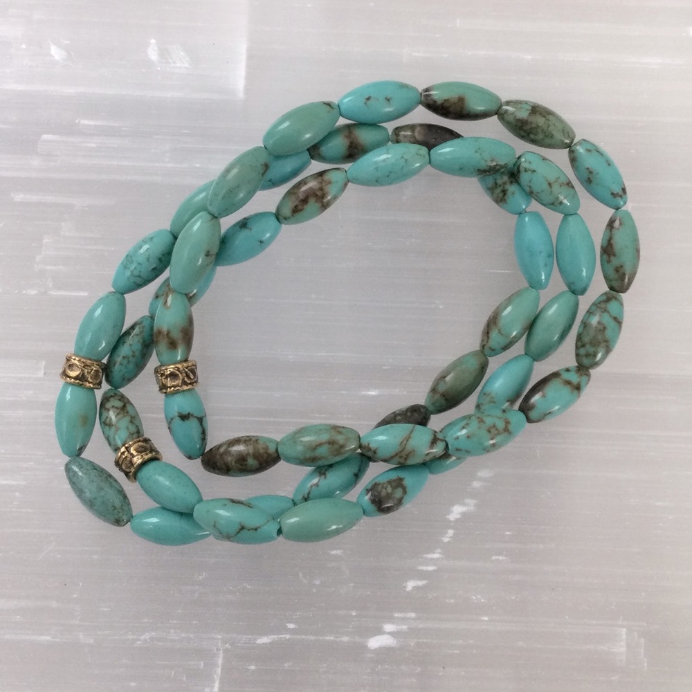 Set of 3 Marie Chavez Turquoise Bracelets